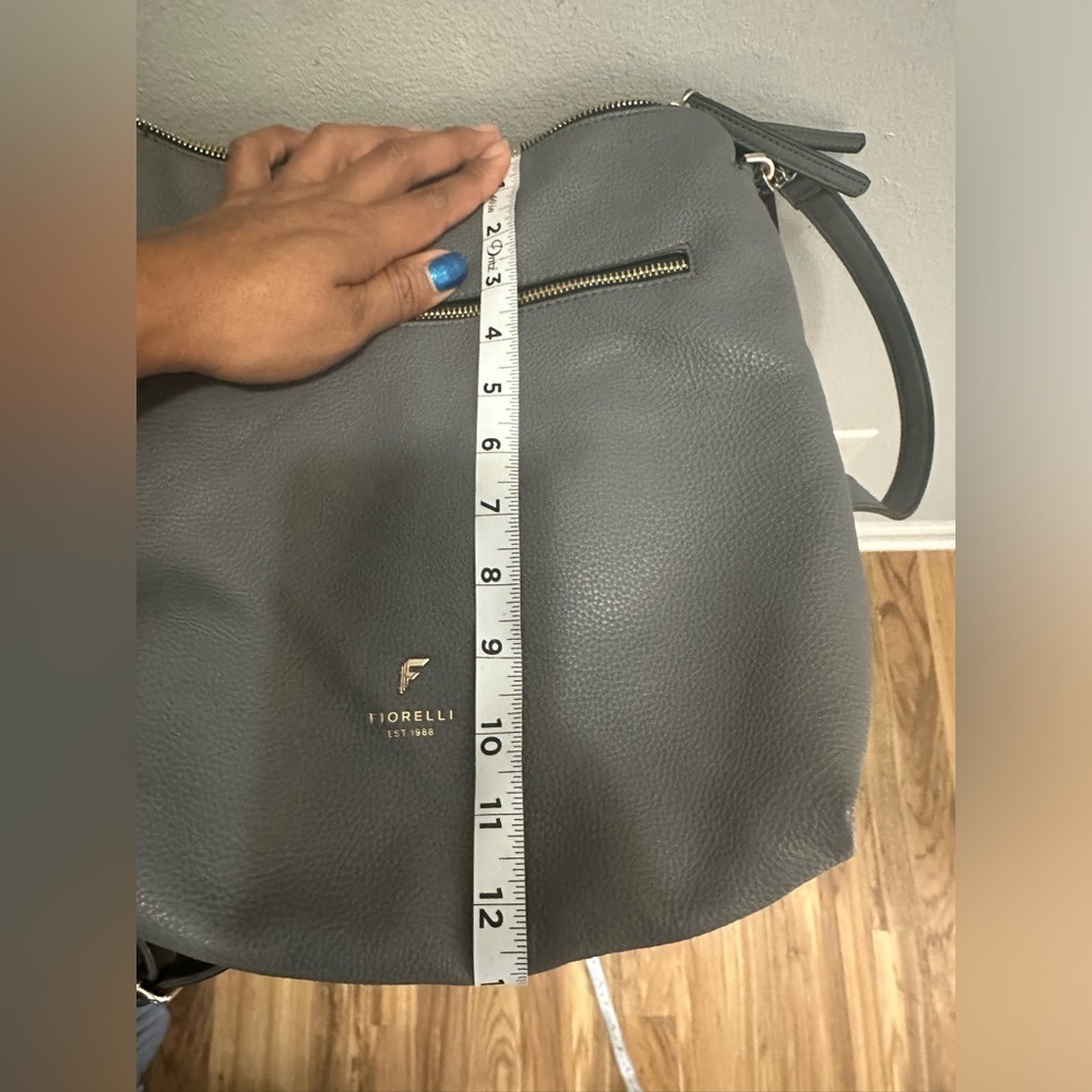 FIORELLI EST.1988 GRAY Pebbled BAG - Crossbody & Shoulder Straps Purse - Picture 9 of 12